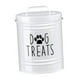 thumbnail image 3 of Contenedor hermético para golosinas de perro, hecho de metal, para perros, galletas, ahorra espacio, Blanco, 3 of 7