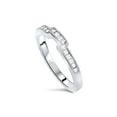 thumbnail image 2 of 1ct Princess Cut Channel Set Diamond Wedding Engagement Ring 14K White Gold, 2 of 4