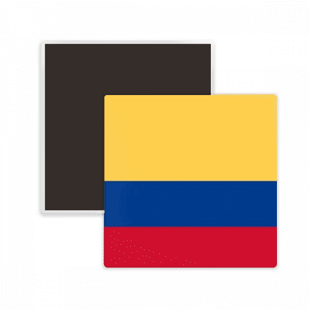 

Colombia National Flag South America Country Square Ceracs Fridge Magnet Keepsake Memento