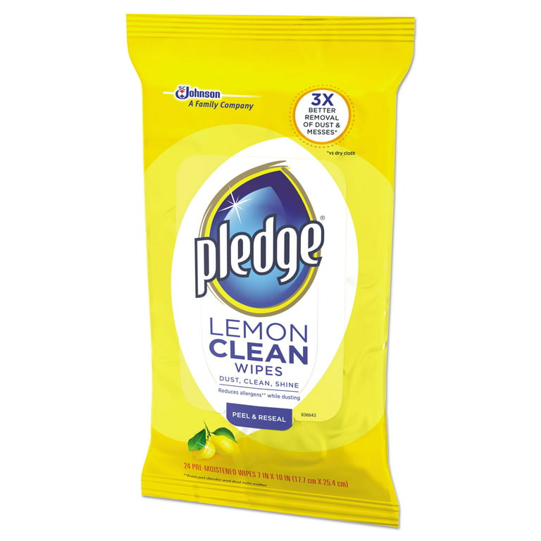 Pledge Grab It Wet Floor Wipes 14 Disposable Pre Moistened