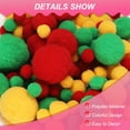 thumbnail image 3 of Bolas de Pompones Esponjosos, 120 Pcs de Tamaños Asortidos Mini PomPoms para Manualidades Fabricación de Joyas Amarillo/Rojo/Verde, 3 of 6