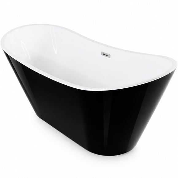 Tina de Baño Bañera Premium 2 personas 326 Litros 400Kg 170x72x70cm Fibra de Vidrio Gel Coat Doble Salida de Agua Boton Push