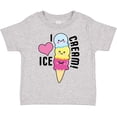 thumbnail image 3 of Inktastic I Love Ice Cream with Cute Ice Cream Cone Boys or Girls Toddler T-Shirt, 3 of 5