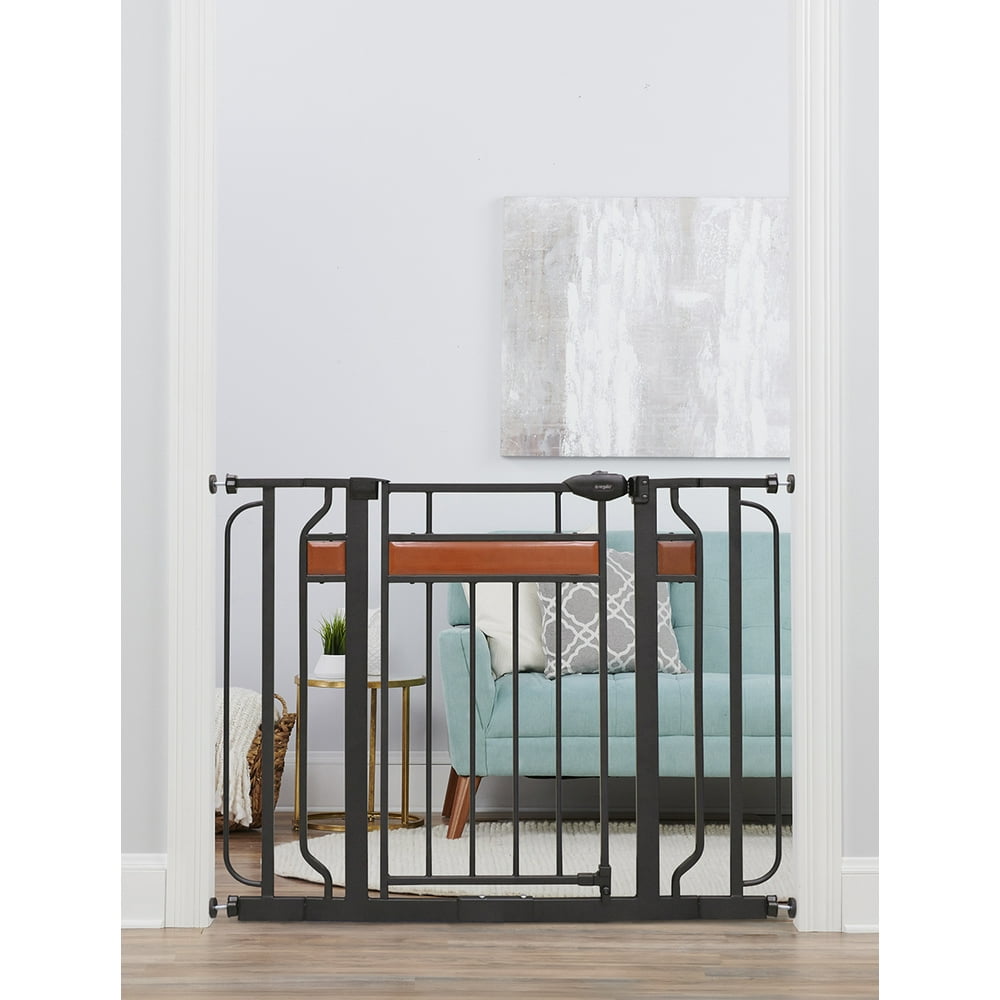 Regalo Home Accents® Extra Wide Walk Thru Baby Gate, Includes Décor