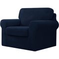 thumbnail image 1 of CHUN YI Stretch Checks Spandex Sofa Cover Separate Backrests Cushions Cover Slipcover, 1 of 5