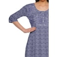 thumbnail image 3 of Moomaya Kurtis Imprimés Ligne A pour Femmes Kurta à Manches 3/4 Tunique d'Été, 3 of 5
