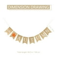 thumbnail image 2 of unbranded Banner De Lino Para Con De Hojas Para Fiesta Y Hogar, 2 of 5