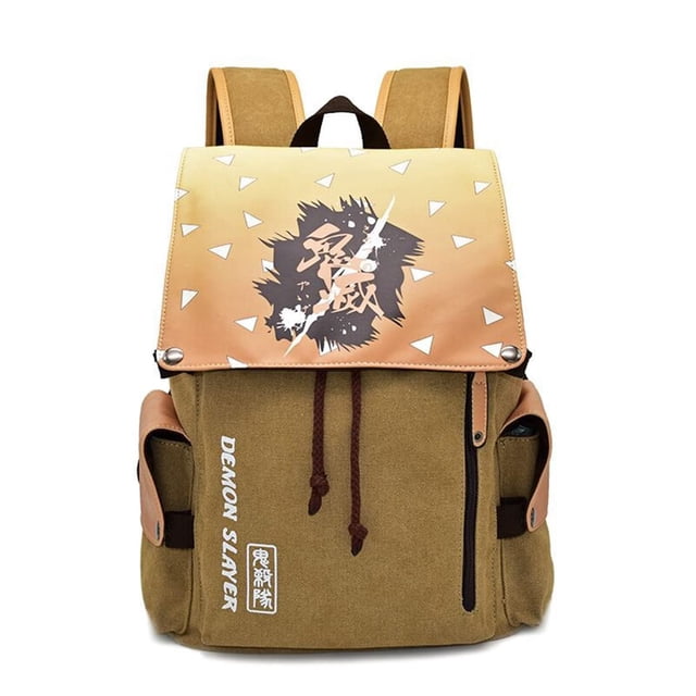 Mochilas de hombro de lona Lukvuzo de anime japonés 3D P