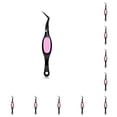 thumbnail image 1 of Vogacara Pinzas Crafts Crossing Lock Acero inoxidable Reverse Curved Nail Removal Ceja Decoración Joyas Rebordear Mate Type2 NO2, 1 of 6