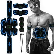 Vtin EMS Abdominal Muscle Toning Trainer ABS Stimulator Toner Fitness Binder with 6 Modes 19 Intensities Gym Belt