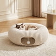 thumbnail image 4 of Cama túnel para gatos MOYMO con 40 juguetes interactivos, blanca, 4 of 9