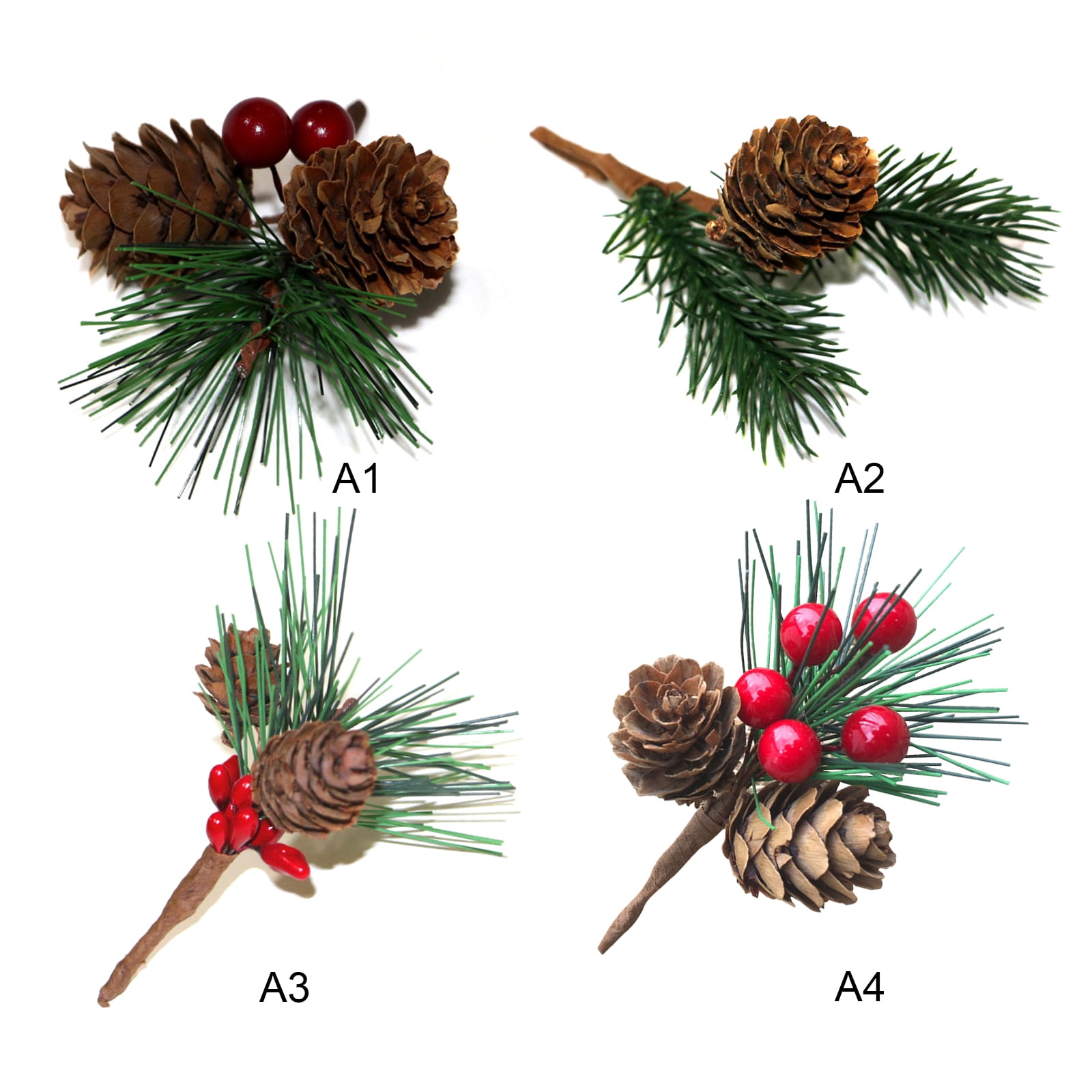 12 Pieces Christmas Tree Pine Cones Ornaments Pine Cones with Bell Pen –  Puppipop