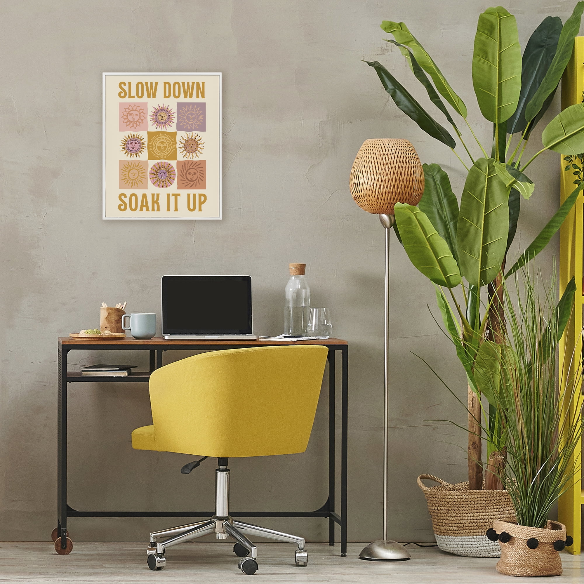 Stupell Industries Slow Down Soak It Up White Framed Giclee Art, design by Two If By Sea Studios