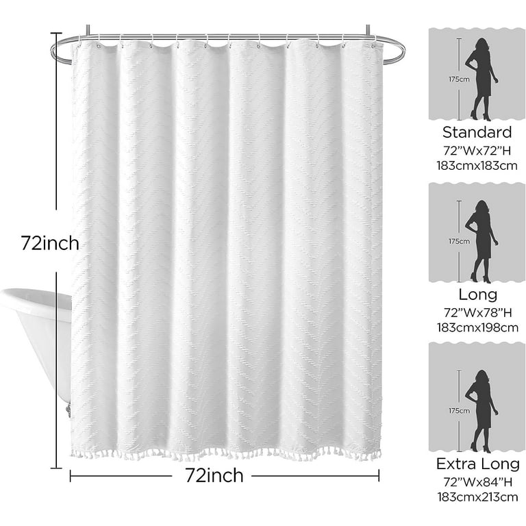 Shower curtain sizes online