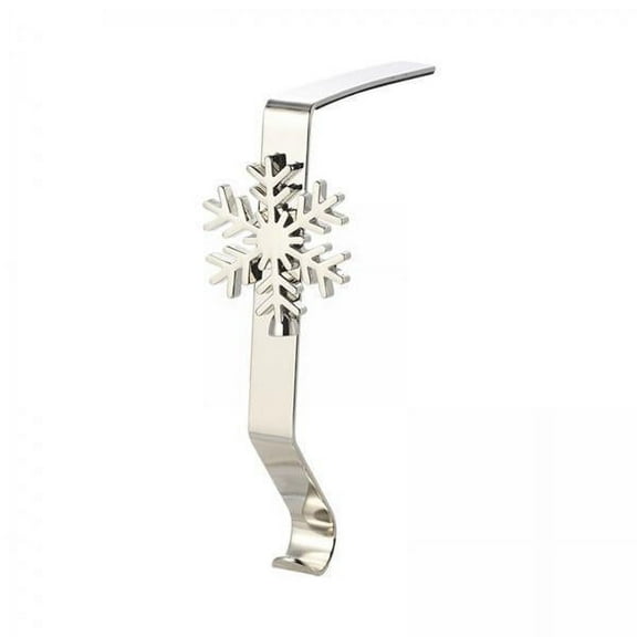 TISHITA 2xStocking Hook Hangers Mantle Fireplace Hook Decor Christmas Stocking Holder Snowflake