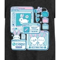 thumbnail image 3 of Instant Message - Bunny Computer Windows - Girls Fitted Short Sleeve Graphic T-Shirt, 3 of 6