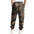 thumbnail image 5 of Havenx Camo Cargo Sweat Pants for Men Maple Leaf Print Elastic Waist Tapered Cargo Jogger Sweatpants with Flap Pockets Wide Leg Bottoms Workout Casual Fashion Loose Fit Gym Clothes,Multicolor L, 5 of 6