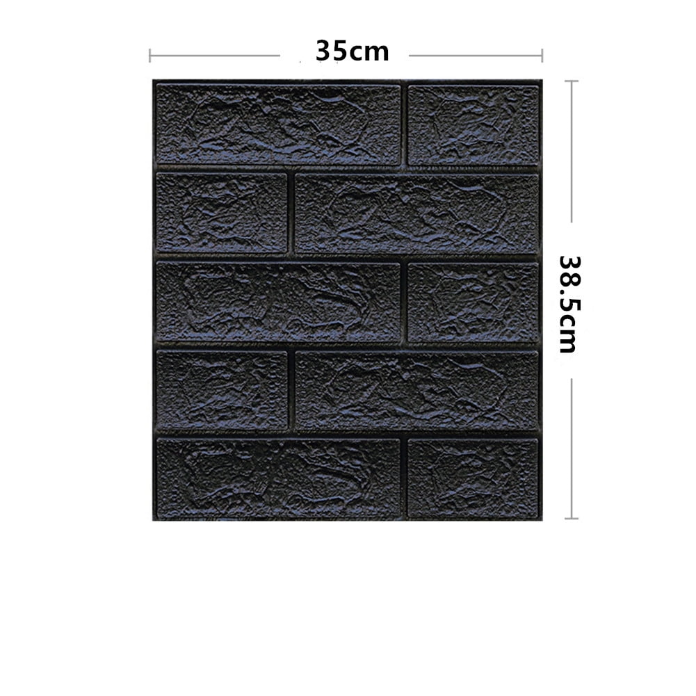 3d Three-dimensional Brick Pattern Wall Sticker Self-adhesiveAnti ...