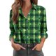 thumbnail image 4 of Camisas de Manga Larga para las Mujeres Bajo los Scrubs Blusas de Botón Casuales Tops de Verano Sólidos, Tops de Manga Larga Ligeras de las Mujeres, 4 of 5