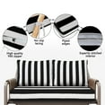 thumbnail image 4 of HONEY HOME Outdoor Loveseat Cushion Set, 48 x 24, Water Repellent, Fade Resistant, Couch love seat Filled with shredded sponge for added support, 4 of 6