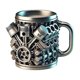thumbnail image 1 of V8 Engines Stainless Steel Cup,Personalized V Stainless Steel Coffee Mug, 1 of 5
