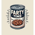 thumbnail image 4 of Fart Time Beans Adult Natural Crew Neck Short Sleeve Tee-Large, 4 of 4