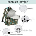 thumbnail image 4 of Pioneer Flower Floral Print Pattern Backpack for School, Cute School Bag with Adjustable Shoulder Straps and Padded Back, 15.25"x11.5"x5.25", 4 of 5