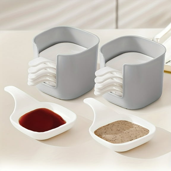 7pcs/set, Sauce Dish, Food Sauce Dish, Dipping Dish Set, Food Storage And Container, Steak Sauce Plate, Seasoning Dish, Cheese Sauce Bowl, Fruit Dish, Snack Dish, Creative Tomato Sauce Plates