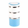thumbnail image 1 of 3 Layer - Bento Box Lunch Box, Large Capacity Stainless Steel Leak-Proof Insulation Thermo Thermal Stackable Lunch Box Food Container Hot 1230ML/41.6OZ, 1 of 9
