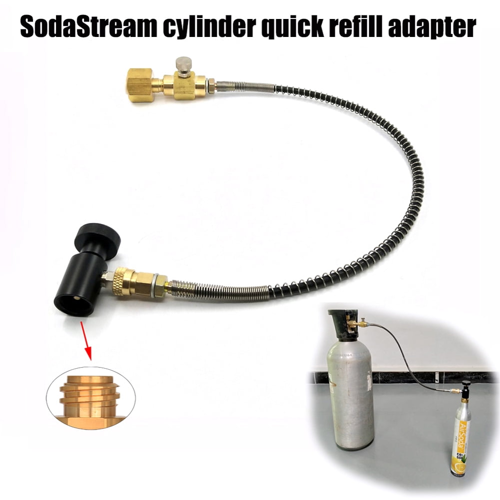 Sodastream Soda Club External Hose CO2 Cylinder Refill Adapter CGA320 W21.8 Tank