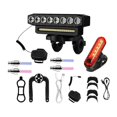 thumbnail image 2 of Almencla Bike Light 6 Modes 8 LED Bicycle Light Set for Cycling Night Riding Mountain B, 2 of 8