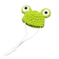 thumbnail image 3 of Pet Hat Kadlawus Under $5 ! Mini Hand Knitted Hat for Small Animals Adjustable Strap with Cute Designs for Hamsters Birds Reptiles Costume Party Photo Prop Pet Accessory, 3 of 9