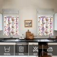thumbnail image 4 of Kitchen Curtains 36 Inch Short - 3 Panel Set with Colorful Butterfly Floral Pattern, Rod Pocket Window Curtain, 100% Polyester for Butterfly Lovers, Farmhouse, Kitchen, Bedroom, Easy Wash, 4 of 6