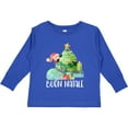 thumbnail image 3 of Inktastic Buon Natale Cute Santa and Christmas Tree Boys or Girls Long Sleeve Toddler T-Shirt, 3 of 5
