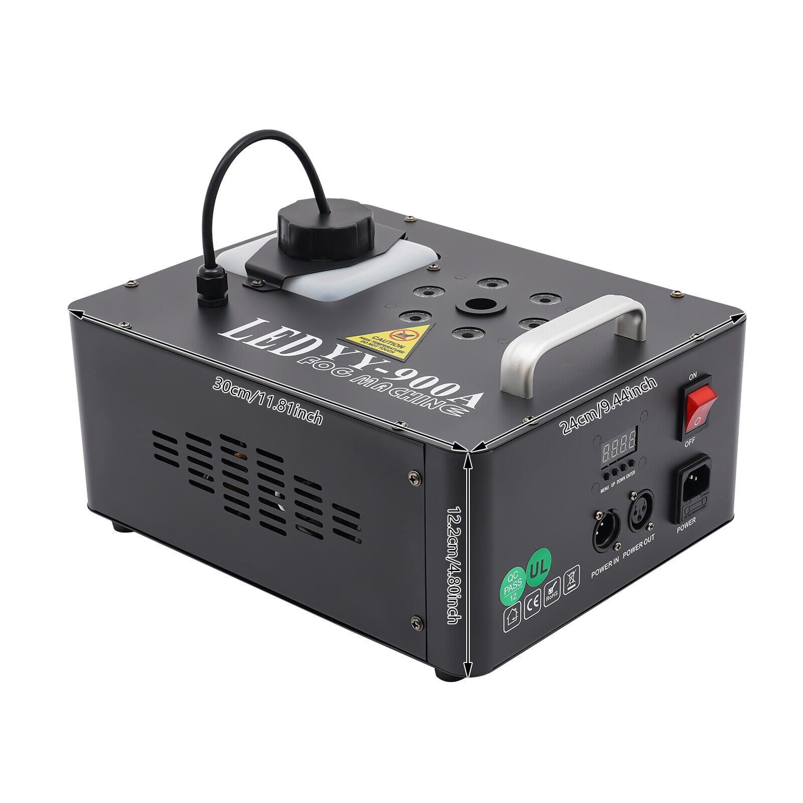 3in1 RGB 6 LED Smoke Fog Machine Pyrotechnic Light Effect Smoke Machine 1200W