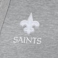 thumbnail image 4 of Women's Antigua  Heather Gray New Orleans Saints Victory Pullover Hoodie, 4 of 4