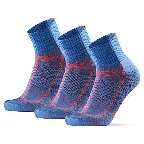 DANISH ENDURANCE - DANISH ENDURANCE Running Socks for Long for Men & Women 3-Pack, Sports, Anti-Blister, Padded, Cushion (Light Blue/Orange, US Women // US 9.5-12.5) - Walmart.com - Walmart.com