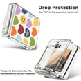 Dteck for Samsung Galaxy Z Flip 6 Case with Hinge Cover & Builtin