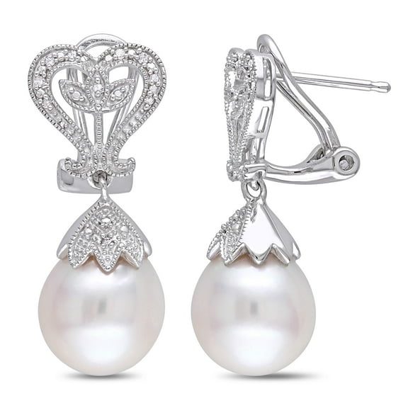 Everly Women's Cultured Pearl Sterling Silver Earrings