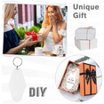 thumbnail image 5 of 50pcs Blank Motel Keychain Bulk with Key Rings, White Vintage Hotel Keychains Key Tag for Vinyl DIY Crafts, White, 5 of 5