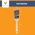 thumbnail image 3 of Vermeer Paint Brushes - 3-Pack - 2.5" Angle Sash Brushes for All Latex and Oil Paints & Stains, 3 of 8