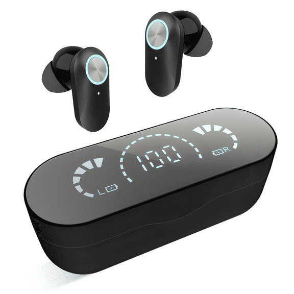 WHITEHILL In-Ear headphones Wireless Bluetooth Earbuds with Mic, Black