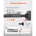 thumbnail image 4 of VEVOR Shower Curtain Rod,28-76 Inches, 1 Inch Diameter, Adjustable Spring Tension Stainless Steel Telescoping Rod with Holders, No Drilling Non-Slip for Bathroom, Closet, Window, Room Divider, Black, 4 of 9