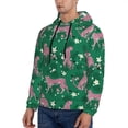 thumbnail image 3 of Wukai Tropical Leopard Print Men Hoodies Fleece Sweatshirts Long Sleeve Sweaters Pullover Fall Outfits Winter Clothes-4X-Large, 3 of 7