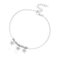 thumbnail image 2 of Sonducket Tobillera con cuentas en forma de estrella ajustable con diamantes de imitación Estilo simple Regalos para el día de San Valentín de plata 20Conjunto, 2 of 6