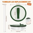 thumbnail image 2 of TIZHJOZI Couvercle à Paille Rabattable de Rechange pour Gobelet Stanley Quencher 40 OZ - 2 Pcs Couvercles de Gobelet Étanches avec Paille, Couvercle de Gobelet Anti-Déversement Compatible avec Accessoires de Gobelet Stanley, Violet Pâle, 2 of 8