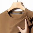thumbnail image 2 of Nouveau T-shirt à Manches Courtes Col Rond Gaufré pour Hommes, 2 of 5