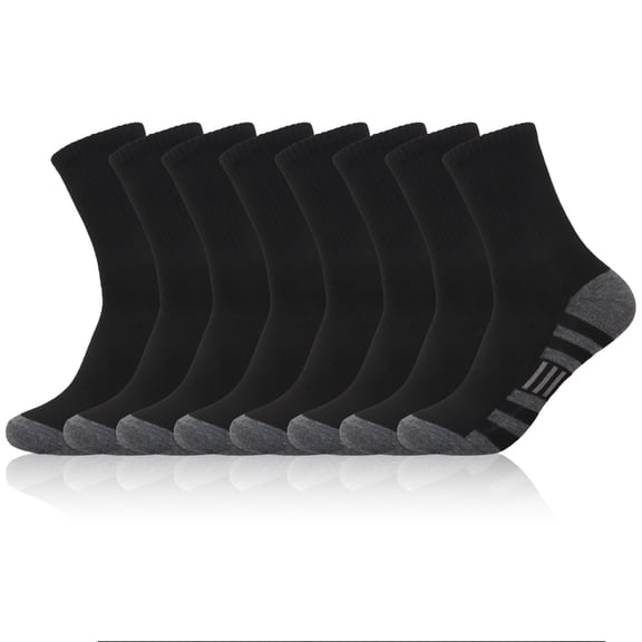 GIRACOA 8 Pairs Men's Ankle Athletic Socks, Cushioned Breathable Socks