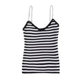 thumbnail image 2 of YHAJDS Spring Fashion Outfits Womens Summer Tank Tops Striped V Neck Knit Sleeveless Cami, 2 of 3