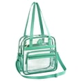 thumbnail image 2 of ibiyuan Clear Bag for Stadium Events Clear Tote Lunch Bag with Non-detachable Reinforced Straps for Work, Sporting Events and Gym, 2 of 8